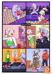 2girls accidental_exposure ass assisted_exposure breasts chicken_girl embarrassed embarrassed_nude_female enf exhibitionism exposed_ass exposed_breasts exposed_pussy five_nights_at_freddy's five_nights_at_freddy's:_security_breach fnaf forced_exposure furry furry_female glamrock_chica_(fnaf) glamrock_freddy_(fnaf) humiliation montgomery_gator_(fnaf) oz_the_freak public_exposure public_humiliation public_nudity roxanne_wolf_(fnaf) streaking wardrobe_malfunction wolf_girl