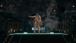 1boy 1human 3d 3d_model animated ass caked_up casual cheeked_up final_fantasy final_fantasy_vii final_fantasy_vii_remake game_mod holding_weapon human long_hair male male_focus male_nudity male_only mod mp4 muscular muscular_male naked naked_male nonsexual nonsexual_nudity nude nude_male nudist pale_skin plump plump_ass screencap sephiroth silver_hair solo solo_male sound square_enix tagme video viewed_from_behind weapon