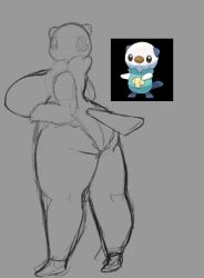 artesjsc big_ass big_breasts breasts bubble_butt female huge_ass oshawott pok&eacute;mon_(species) pokemon pokemon_(species) thick_thighs wide_hips