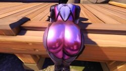 1girls 3d 3d_(artwork) activision aesthetic amelie_lacroix ass_focus big_ass blizzard_entertainment defeated defeated_villainess european european_female female female_only french_female latex latex_suit official_art overwatch overwatch_2 purple_body purple_skin screencap spider_tattoo tapem8 tattoo widowmaker