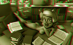 1girls 3d alien alien_girl artist_name back_view bare_shoulders barefoot beauty_mark bed big_breasts book busty butt_crack curvy day detailed_background erect_nipple erect_nipples eyelashes female female_only glasses hourglass_figure humanoid indoors inside kondaspeter lipstick looking_at_viewer lying makeup marilyn_(planet_51) mole naked nude pillow planet_51 pose posing room shadow shiny shiny_skin sideboob solo text thick_lips tree voluptuous wide_hips