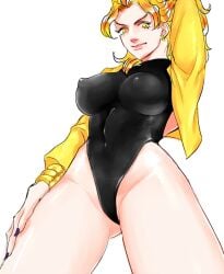 1girls blonde_hair breasts dio_brando female female_dio female_only humanoid jojo's_bizarre_adventure light-skinned_female light_skin rule_63 solo stardust_crusaders vampire villainess