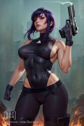 1girls ai_generated big_breasts female female_only ghost_in_the_shell kusanagi_motoko solo solo_female zargos