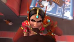 3d african_male animated big_penis blowjob choking cock cock_hungry cock_worship dark-skinned_female dark-skinned_male fellatio female gag indian indian_clothes indian_female interracial leeter leeterr lips_at_tip lipstick lipstick_on_penis male no_sound obsessed overwatch overwatch_2 qipao qipao_symmetra shorter_than_30_seconds shorter_than_one_minute symmetra tagme teeth video