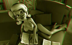 1girls 3d alien alien_girl artist_name bare_shoulders barefoot beauty_mark bed big_breasts book busty curvy day detailed_background erect_nipple erect_nipples eyelashes female female_only front_view glasses holding_object hourglass_figure humanoid indoors inside kondaspeter lipstick looking_at_viewer lying makeup marilyn_(planet_51) mole naked nude pillow planet_51 pose posing room shadow shiny shiny_skin solo text thick_lips tree voluptuous white_hair wide_hips