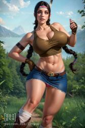 1girls ai_generated big_breasts female_only julia_chang namco native_american native_american_female solo solo_female tekken zargos