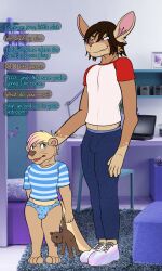 age_difference babysitter bulge cub dasherslash imminent_rape male male/male otter rabbit size_difference young