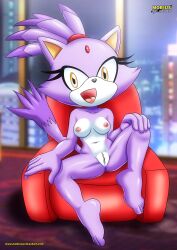 blaze the cat from sega by bbmbbf