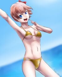 2024 artist_name artlab bikini bikini_bottom bikini_top blue_eyes bow breasts dated doki_doki_literature_club golden_bikini
sweamwear
golden_bikini_bottom golden_bikini_top hair_bow hairbow navel red_bow red_hair_bow red_hairbow sayori_(doki_doki_literature_club) strawberry_blonde_hair thedarkartlab_(artist)