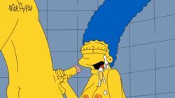 animated bart_simpson cum_in_mouth cum_on_face cаrtoon facesitting incest marge_simpson milf mother_and_son nickartist oral shower shower_sex sеxy the_simpsons