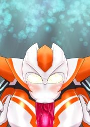 :>= alien alien_girl alien_humanoid blowjob bright_colors creople deepthroat fellatio grigio_gets_raped large_breasts large_penis long_penis minato_asahi_(grigio) penis pupilless_eyes ubikitas ultraman_(franchise) ultraman_r/b ultrawoman_grigio