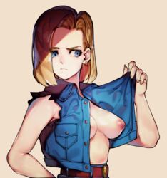 android 18 from dragon ball by roropull