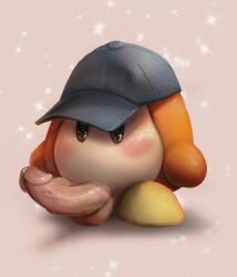 2019 ball_with_hyper_features balls blush clothing colored digital_media_(artwork) digital_painting_(artwork) erection genitals glans hat hat_only headgear headgear_only headwear headwear_only hi_res kirby_(series) male mostly_nude music_(culture) nintendo penis shaded siivagunner simple_eyes soft_shading solo suckaplantdick waddle_dee waddling_head wade_l.d._(the_life_and_times_of_wade_l.d.)_(siivagunner) weird