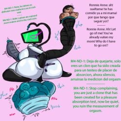 1futa 1girls 1robot absorption absorption_vore big_balls big_breasts big_penis cock_vore cummification digesting_prey digestion english_text female femsub futa_on_female futadom futanari huge_balls maria_santiago metal_breasts nipples nude nude_futanari pink_eyes robot_humanoid ronnie_anne_santiago spanish_text tail_vore testicles_clench the_casagrandes the_loud_house voraciouscake vore xsherlock420_(artist)