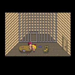 animated blonde_female blonde_hair blowjob earthbound female gif ness paula_jones paula_polestar pixel_art straight