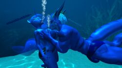 1boy 1girls artist_request big_breasts breast_sucking breasts drowning female fetish friendship_is_magic furry male my_little_pony princess_luna_(mlp) source_request text underwater underwater_sex