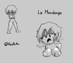 breasts feet fnf fnf_mod fnf_mods fnf_oc fnf_ocs friday_night_funkin friday_night_funkin_mod la_mondongo mondongo nestoku no_color nude nude_female oc original_character original_characters short_hair sona tomboy tomboy_milf