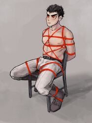 bondage danganronpa danganronpa:_trigger_happy_havoc danganronpa_1 kiyotaka_ishimaru male male_bondage male_only video_games