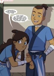 1boy 1girls avatar_legends avatar_the_last_airbender brother_and_sister english_text fellatio fellatio_gesture female human incest incognitymous katara male male/female penis sokka speech_bubble stealth_sex text water_tribe