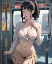 , 1girls ai_generated big_breasts black_hair boruto:_naruto_next_generations breasts female female_focus female_only hyuuga_hinata hyuuga_hinata naruto naruto_(series) solo solo_focus