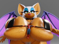 3d 3d_(artwork) 3d_model anthro bat crossover duo eastern_and_western_character female huge_breasts human male marvel marvel_comics mobian mobian_(species) mobian_bat pubic_hair pubic_hair_peek rouge_the_bat sega sonic_(series) sonic_adventure_2 sonic_the_hedgehog_(series) spider-man spider-man_(series) vulkyasha white_pubic_hair