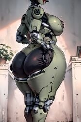 1robot_girl ai_generated ass ass_grab big_ass big_breasts big_butt breasts faceless fallout fallout_4 large_breasts metallic_body robot_humanoid roger1011 thick_ass thick_butt thick_thighs thighs