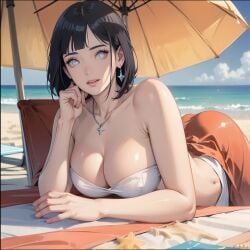 , 1girls ai_generated big_breasts black_hair boruto:_naruto_next_generations breasts female female_focus female_only hyuuga_hinata hyuuga_hinata naruto naruto_(series) solo solo_focus