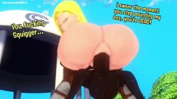 1boy 1girls 3d anal android_18 animated ass balls big_ass big_balls bigger_female crossover dark-skinned_male dark_skin dragon_ball dragon_ball_z huge_balls huge_cock inkling inkling_boy interracial interspecies larger_female leviantan581re light-skinned_female light_skin racial_slur racism racist shorter_male size_difference slur small_but_hung smaller_male sound splatoon tagme the_n_word threatening video