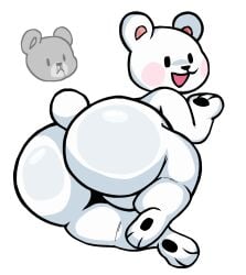 bear big_ass bubble_butt character_request facebook_stickers furry huge_ass lewdewott tagme thick_thighs wide_hips