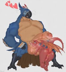 2boys 3_toes anus ass ass_sweat avian ball_lick balls breath_of_the_wild covered_in_sweat dragon eye_contact foreskin gay heart huge_balls huge_cock hyper_penis kass kass_(zelda) knot male male_only membranous_wings musk nintendo penis precum_drip rito roly sitting size_difference slit stump sweat sweaty_anus sweaty_ass sweaty_balls testicles the_legend_of_zelda thick_penis uncut yaoi