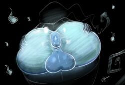 anus ass balls big_ass big_balls big_butt cervine femboy ghost huge_ass kai_the_cervine_ghost male male_only mammal nude ota_(artist) puffy_anus solo spirit thick_thighs wide_hips