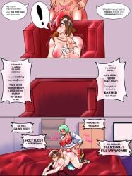 cheating coco_adel comic comic_page continuation cucked_by_futa cuckold cum_inside_request dark-skinned_futanari dinotits emerald_sustrai futa futa_on_female futanari light-skinned_female looking_at_penis netorare netorare_to_futanari ntr penis_awe penis_on_face penis_on_head rwby tagme