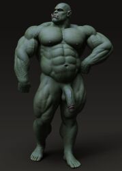 1boy 1male 1man 1orc 3d 3d_(artwork) 3d_model big_dick big_dick_energy fat_penis geserty green_body green_skin huge_penis hung male male_focus male_nudity male_only manly masculine masculine_male muscles muscular muscular_male naked naked_male nude nude_male orc orc_male shaved_crotch solo solo_focus solo_male testosterone veiny_muscles veiny_penis