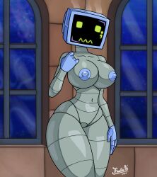 1robot_girl 2d big_breasts breasts female female_only green_eyes hourglass_figure humanoid karen_plankton large_breasts nickelodeon robot robot_girl robot_humanoid screen_face spongebob_squarepants tagme thetfmaster96 tv_head voluptuous voluptuous_female