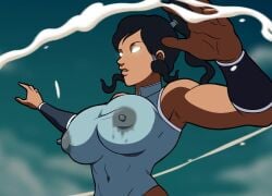 1girls animated areolae armpit armpits avatar_legends avatar_state biceps big_breasts black_hair breasts busty casual clothing dark-skinned_female dark_skin divine_wine erect_nipples female female_focus female_only female_protagonist hourglass_figure human korra lactating lactation lactation_through_clothes leotard levitation long_hair metahuman milkbending muscular_female nickelodeon nipple_bulge no_sound ponytail shorter_than_30_seconds shorter_than_one_minute superheroine tank_top the_avatar the_legend_of_korra toned toned_female upper_body video water_tribe wide_hips