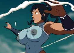 1girls action_pose animated areolae armpit armpits avatar_legends avatar_state biceps big_breasts black_hair breasts busty casual clothing dark-skinned_female dark_skin divine_wine erect_nipples female female_focus female_only female_protagonist hourglass_figure human korra lactating lactation lactation_through_clothes leotard levitation long_hair metahuman milkbending muscular_female nickelodeon nipple_bulge no_sound ponytail shorter_than_30_seconds shorter_than_one_minute superheroine tank_top the_avatar the_legend_of_korra toned toned_female upper_body video water_tribe wide_hips