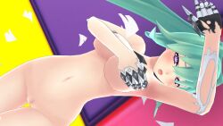 1girls 2015 compile_heart game_cg game_mod gameplay_mechanics green_hair green_heart idea_factory mod neptunia_(series) neptunia_u power_symbol-shaped_pupils tamsoft torn_clothes vert