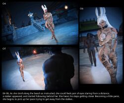 1girls 3d abunxiv arms_behind_back big_breasts blacked bunny_ears bunny_girl collar domination english_text female ffxiv final_fantasy_xiv high_heels imminent_rape male_domination maledom naked nipple_chain nipple_piercing nipples nude open_mouth pierced_nipples piercing pubic_tattoo qos qos_tattoo queen_of_spades see-through see-through_clothing sex_slave sex_toy sheer sheer_clothing sigil slave slave_tattoo slavegirl submissive tattoo text transparent_clothing viera