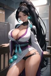 ai_generated big_breasts cixf cleavage huge_breasts sage_(valorant) thick_thighs valorant