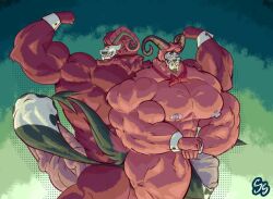 balls bodybuilder furry hyper hyper_balls hyper_cock hyper_genitalia hyper_penis hyper_testicles male male_only muscles muscular muscular_arms muscular_male penis slumberingsomnus testicles