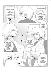 comic_page dialogue donaught milf mitsuki_bakugou my_hero_academia short_hair smelling