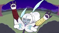 absol ass bandage butt_grab claws clitoris cunnilingus duo female feral forest fur galdra_the_absol generation_3_pokemon genitals hand_on_butt hi_res male male/female night nintendo oral pawpads paws plant pokemon pokemon_(species) pussy sex sky spread_legs spreading star starry_sky stretched_anus stretched_pussy tree vaginal_penetration
