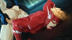 2d 2d_(artwork) anal anal_sex ass ass_focus ass_grab ass_up batman_(series) best_friends big_ass big_ass_(male) big_butt big_butt_(male) big_penis big_white_cock black_hair bottomless bottomless_male bros_being_bros bulldog_position clothed clothed_sex dc dc_comics dick_grayson digital_media_(artwork) doggy_style fat_ass freckles freckles_on_ass fucked gasaiv gay gay_sex grabbing grabbing_ass grabbing_own_ass huge_ass huge_cock justice_league kid_flash male male/male male_penetrated male_penetrating male_penetrating_male mask masked masked_male nightwing pants_down pants_removed partially_clothed penis penis_in_ass penis_out phausto public public_sex red_hair round_ass round_butt sex smile smiling superhero the_flash the_flash_(series) thick_ass thick_penis thick_thighs thighhighs thighs tongue tongue_out touching_ass wally_west