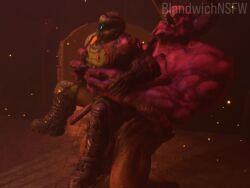 anal anal_sex anal_sex animated baron_of_hell_(doom) blandwich demon domination doom doom_slayer_(doom) doomguy dubious_consent gay grabbing helmet huge_cock impossible_fit monster monster_cock penis penis_bigger_than_arm penis_bigger_than_torso penis_in_ass penis_size_difference sound stand_and_carry_position standing standing_sex tagme video