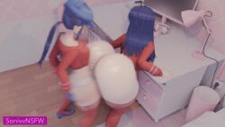 1futa 1girls 30_seconds 3d alternate_version_available animated ass big_ass big_butt big_penis bottom_heavy bubble_butt cappie_(miside) cool_mita_(miside) female futa_on_female futanari highres huge_ass huge_cock intersex kind_mita_(miside) longer_than_30_seconds massive_ass massive_butt miside mita_(miside) no_watermark nsfw_sonia_va penis selfcest sonivvnsfw sound tagme video video_game_character voice_acted