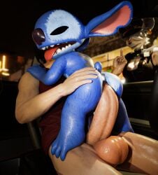 3d_(artwork) alien anal anal_sex anonymous_character aroused big_dom_small_sub blender_(artwork) blender_eevee blue_body blue_fur car car_sex clothing digital_media_(artwork) disney dominant experiment_(lilo_and_stitch) feet_on_legs female fur gesture group hand_gesture hand_on_butt hands_on_shoulders hi_res horny_police human inside_car inside_vehicle lilo_and_stitch looking_pleasured male male/male mammal middle_finger murid murine officer_flint_(foresttherotten) on_top penetration police police_officer police_uniform rat rodent shocked size_difference stitch_(lilo_and_stitch) thedirtyant tongue tongue_out trio uniform vehicle white_body white_fur white_skin