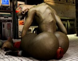 2boys alien alien_boy ass ass big_butt faceless_male facesitting gay gordon_freeman half-life half-life_(series) human humanoid interspecies male male/male male_only nude rimjob rimming sex sitting_on_person valve vortigaunt willie_piv