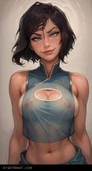 ai_generated avatar_legends female korra meat_master naked nipples the_legend_of_korra