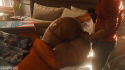 1boy 1girls 3d ass balls bed big_ass cellulite cum cum_on_ass dark-skinned_female dark_skin erection fat_ass female huge_ass latina male marvel massive_ass masturbation mature_female milf mother penis rio_morales rio_morales_(insomniac) sleep_molestation sleeping spider-man_(ps4) spider-man_(series) superhentaimaster9000