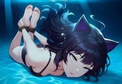 asphyxiation barefoot drowning feet labreed tagme turning_blue underwater underwater_peril underwater_peril_aladdin